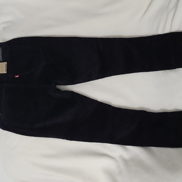 Levi's 711 Ribbed Black Women's Jeans - Picture 3 of 7